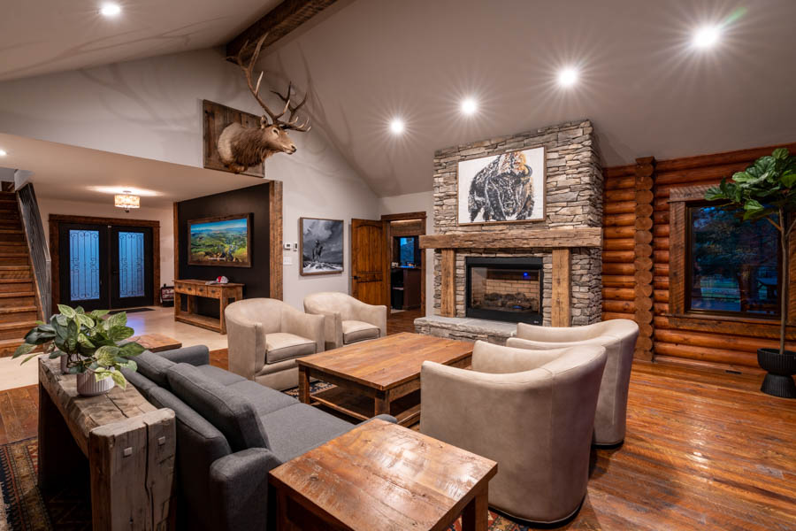 Living room at the lodge