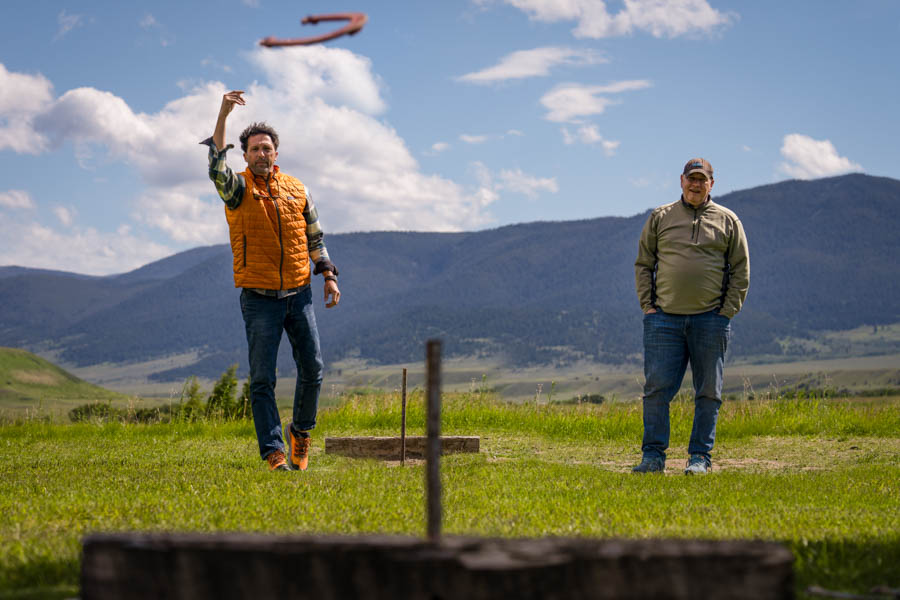 Madison River Lodge horseshoes