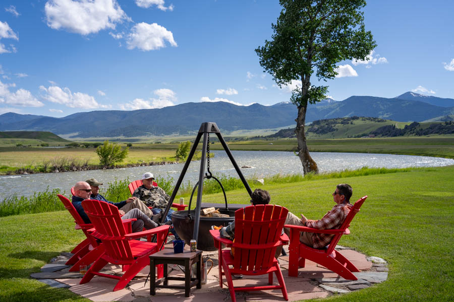 Madison River Lodge evening