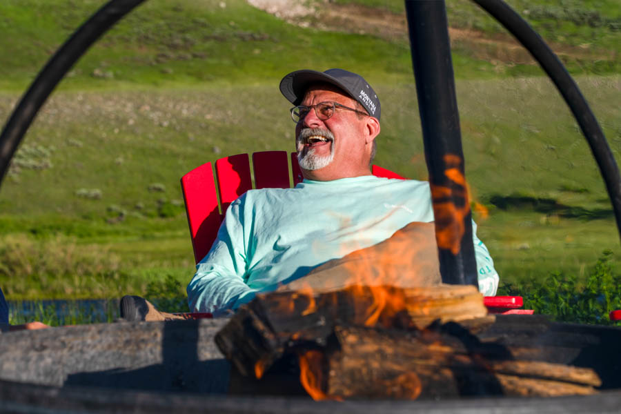 Madison River Lodge firepit
