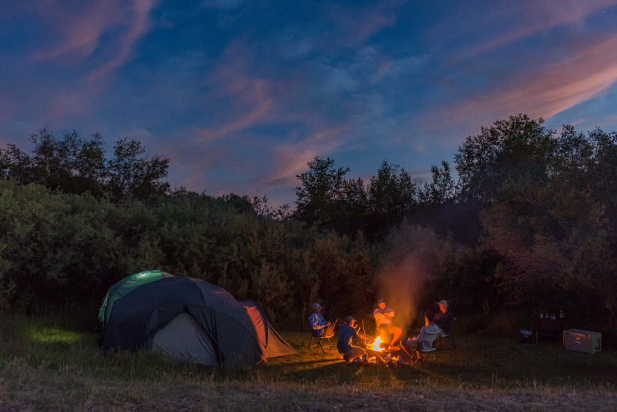 River camping