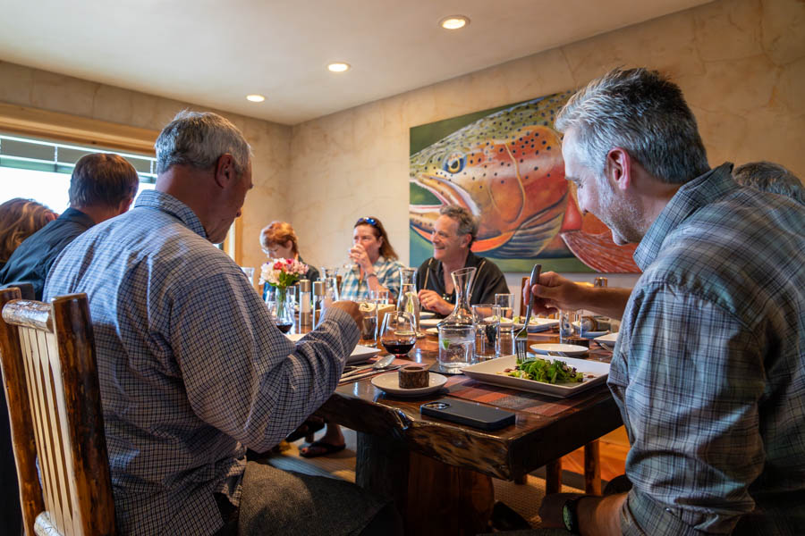 Madison River Lodge dinner