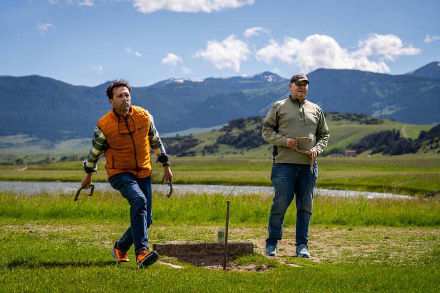 Madison River Lodge horseshoes