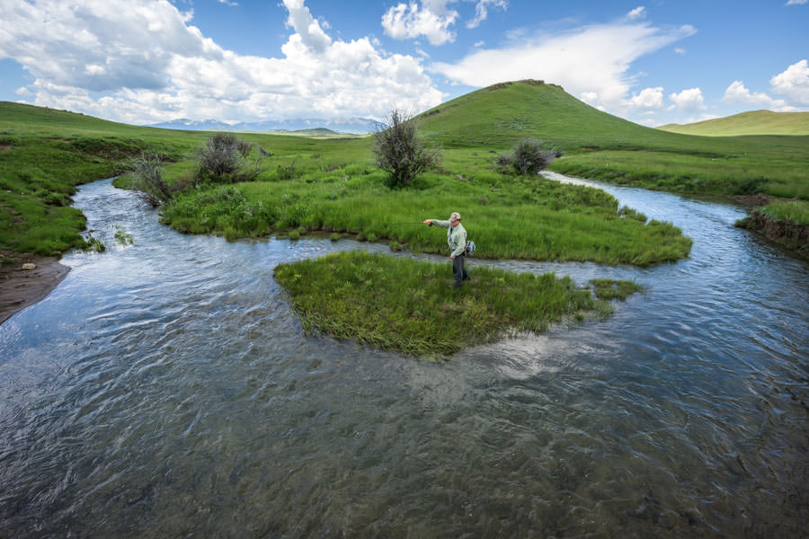 Montana small stream ranch fishing