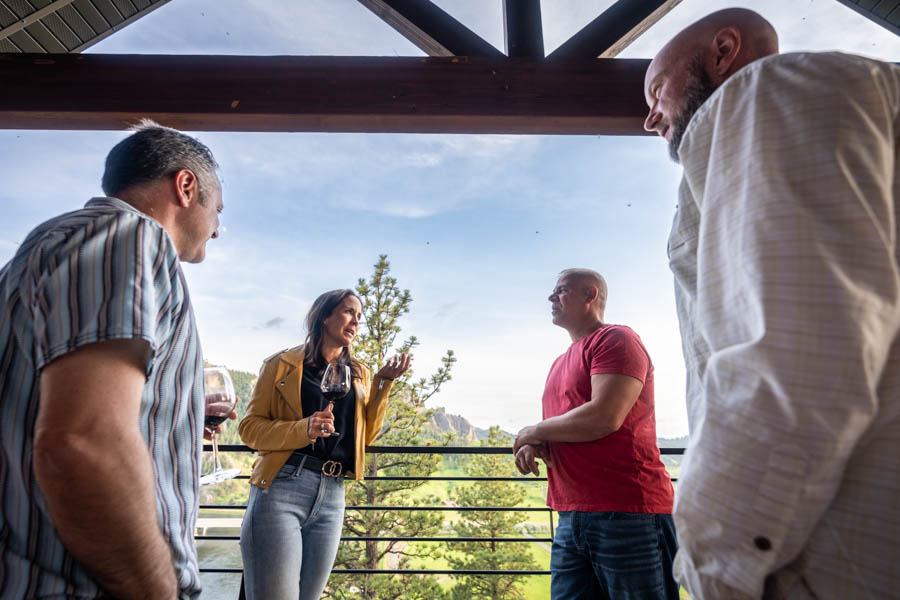 Cliffs Lodge outside on deck 3