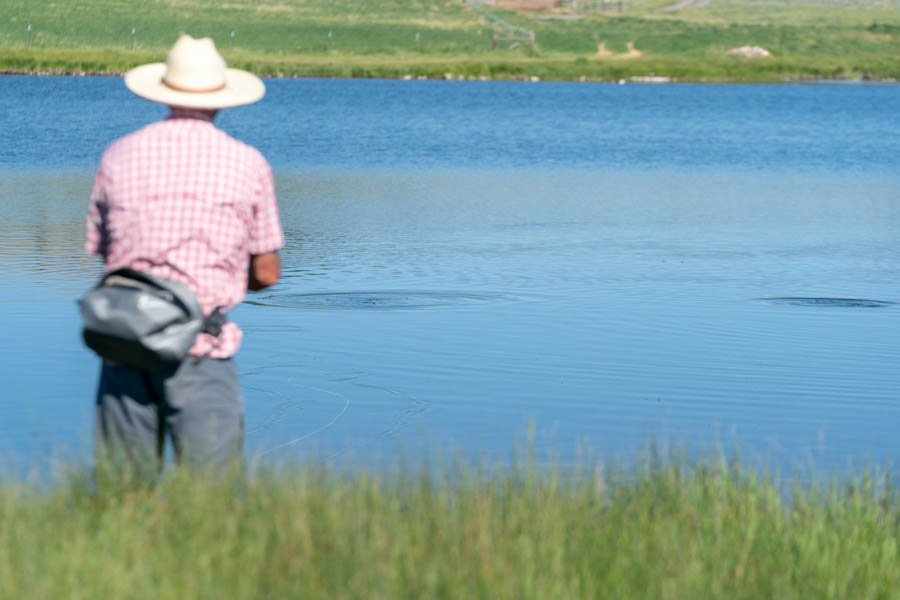 Montana private lake fishing