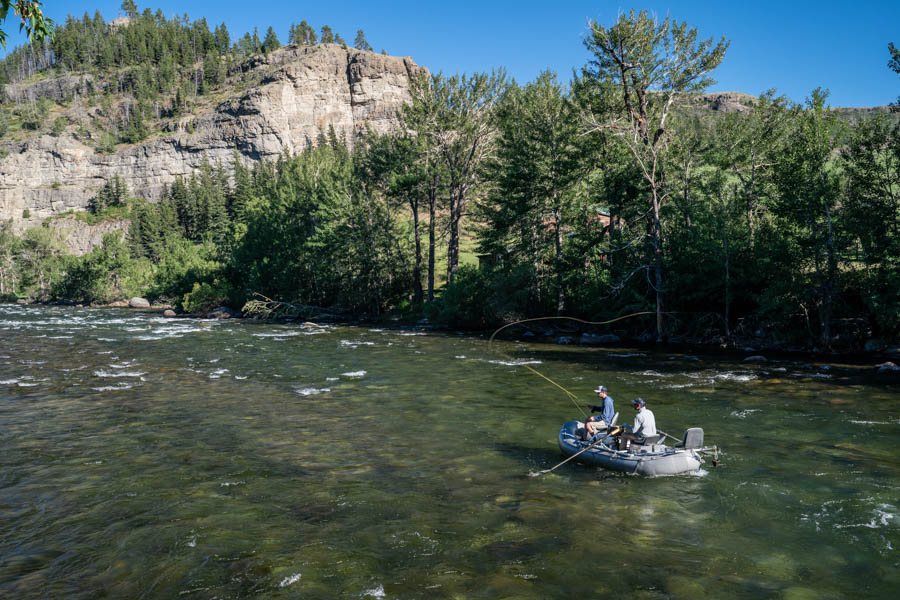 float fishing in rafts in Montana