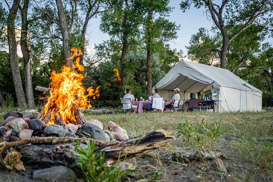 Camping clearance and fishing