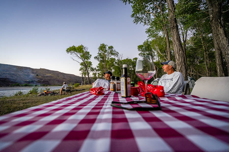 Camp location for dinner