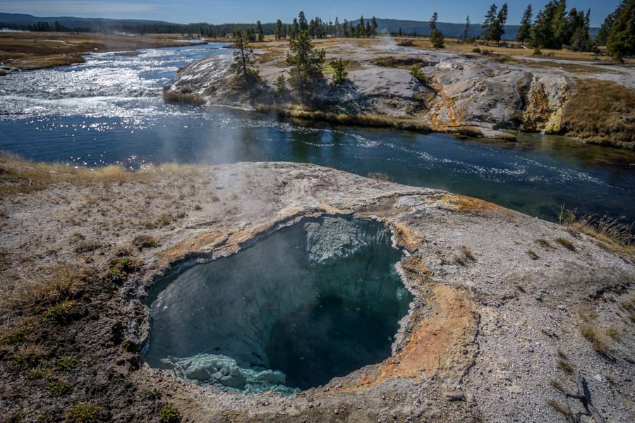 Fly Fishing the Firehole River in Yellowstone Park