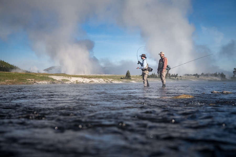 Firehole fishing in YNP