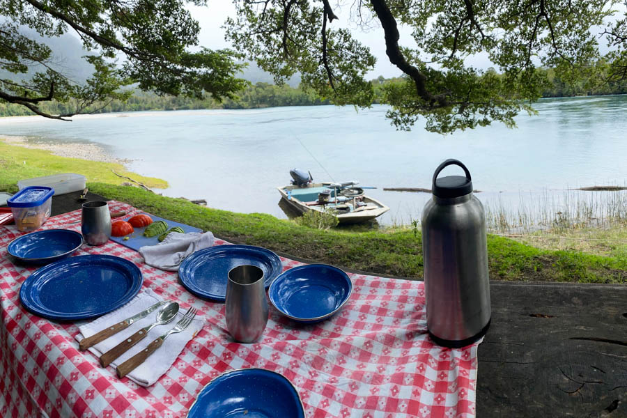 Fly fishing lodge in Chile