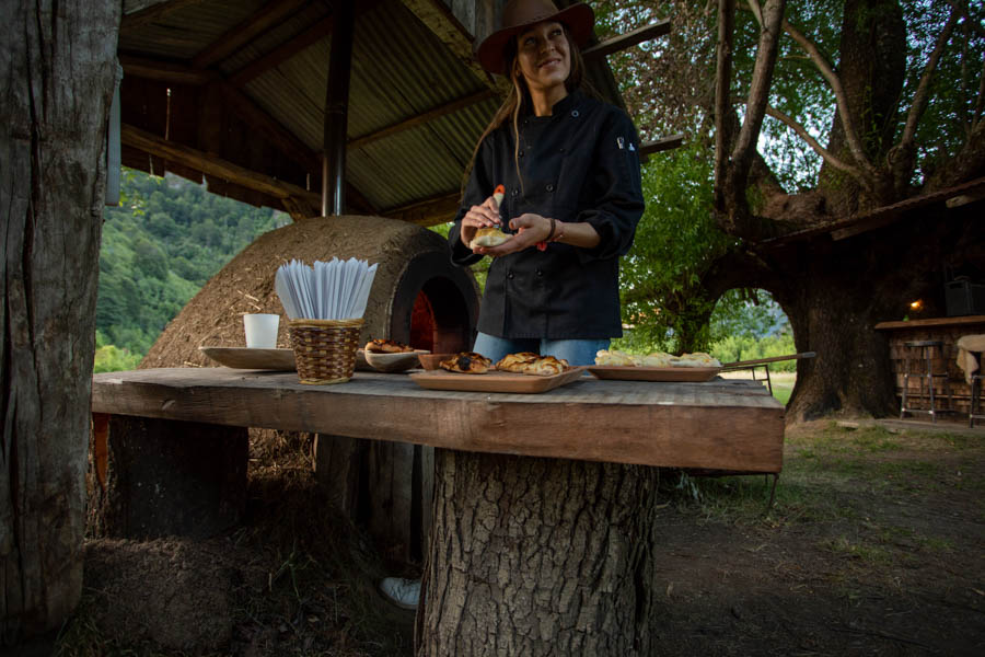 Luxury fly fishing lodge