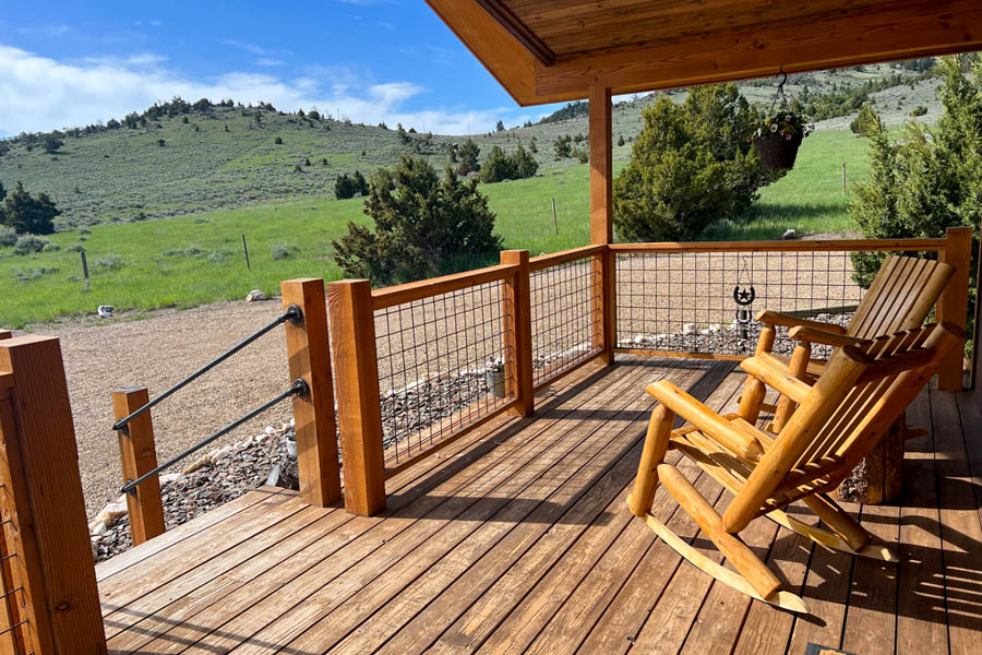 Little Juniper front yard Virginia city rental house