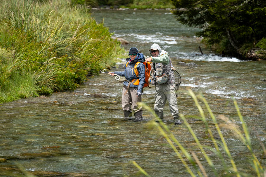 Fishing in New Zealand sight casting Fishing in New Zealand sight casting