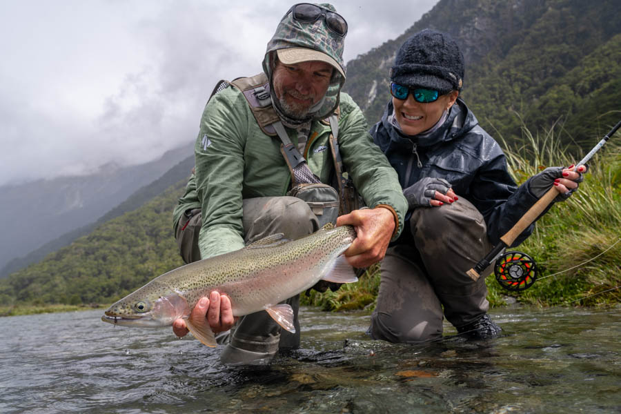 After fishing in New Zealand After fishing in New Zealand