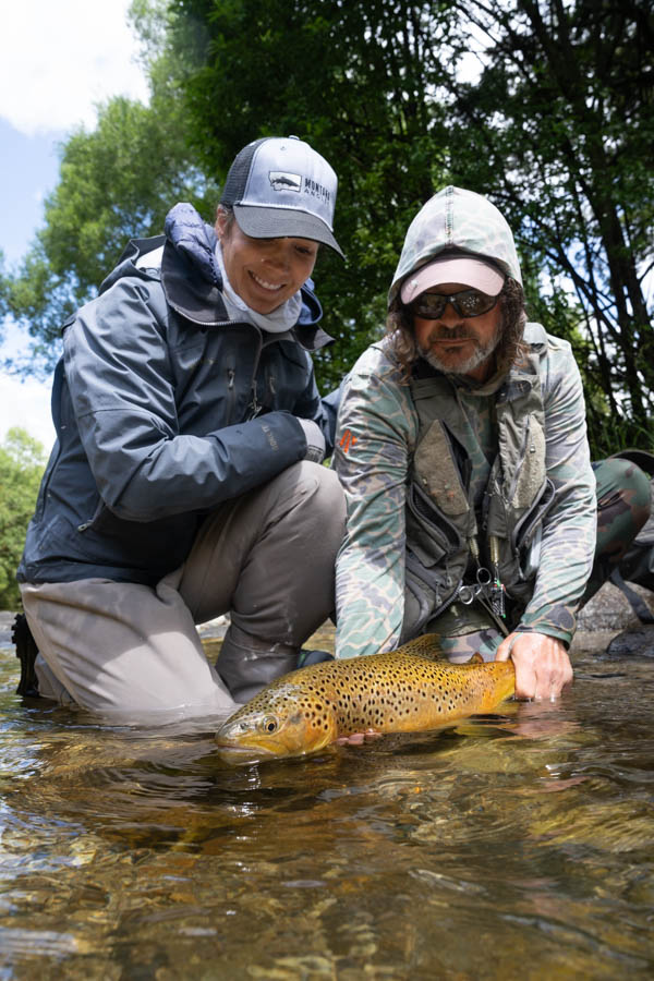 Nice brown trout in New Zealand