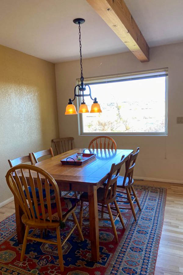 Riverbend House dining room Ennis, MT vacation home