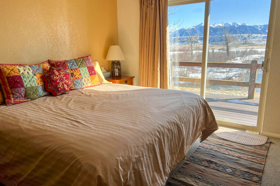 Riverbend House bedroom Madison River home rental