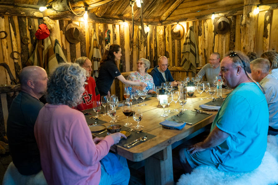 asado night in Chile