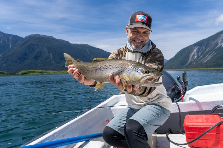 lake fishing in Chile