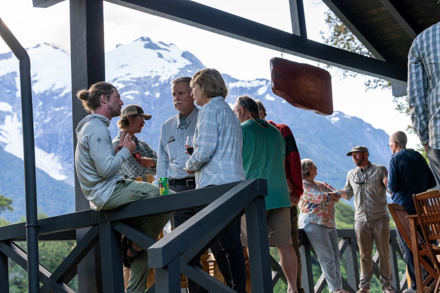 Evening at lodge in Chile