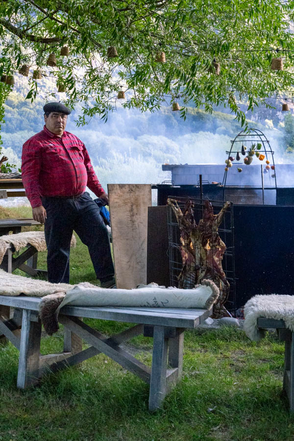 meal time at lodge asado night