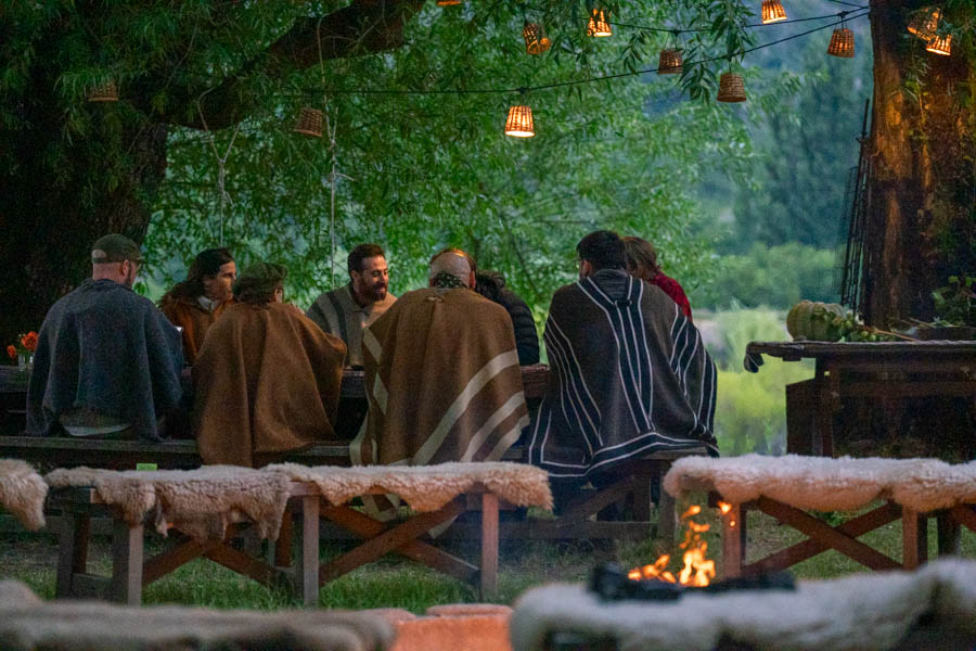 asado night in Chile