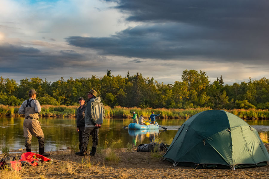 River camp Alaska