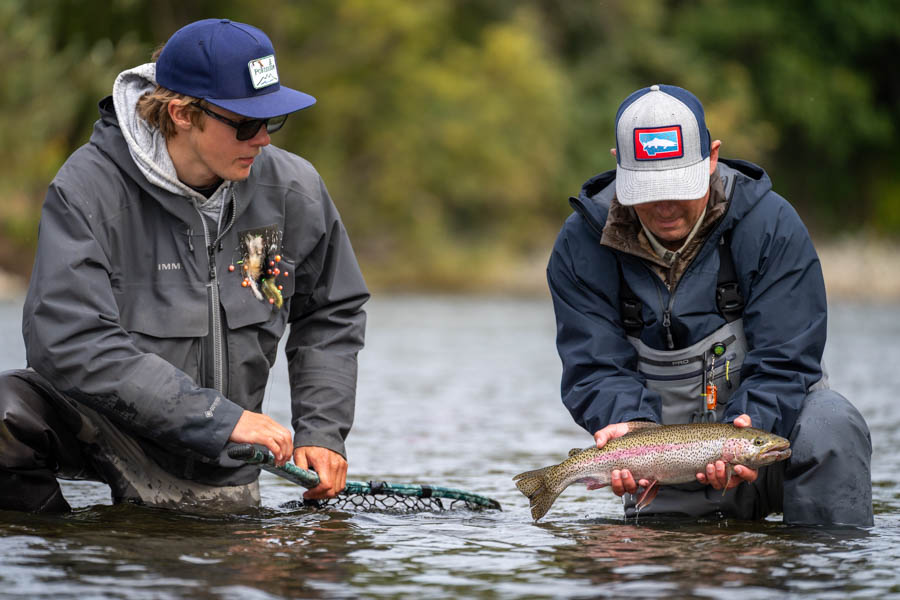 fly out fishing rainbow trout AK