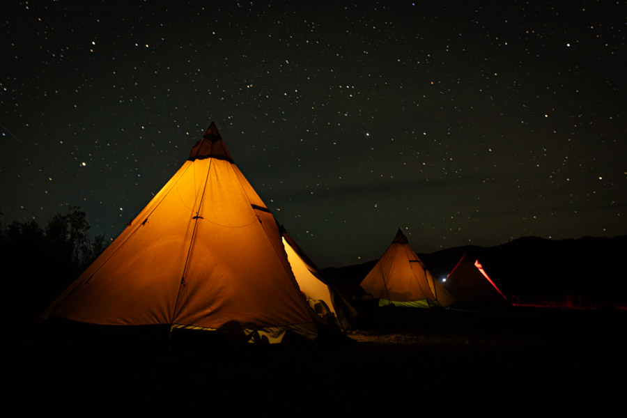 Teepees in Mongolia