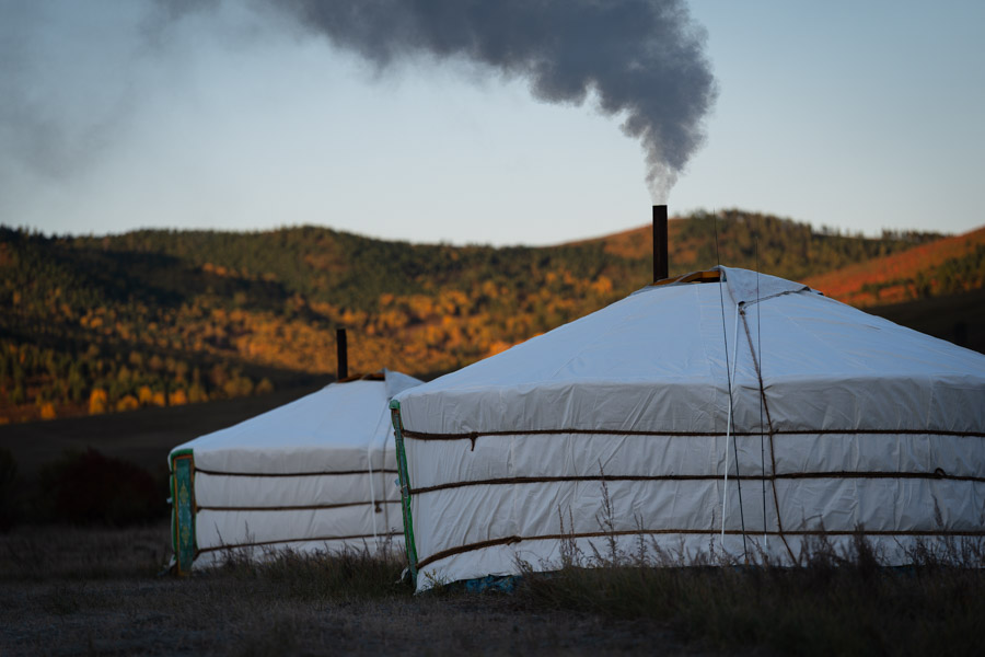Yurts in Mongolia