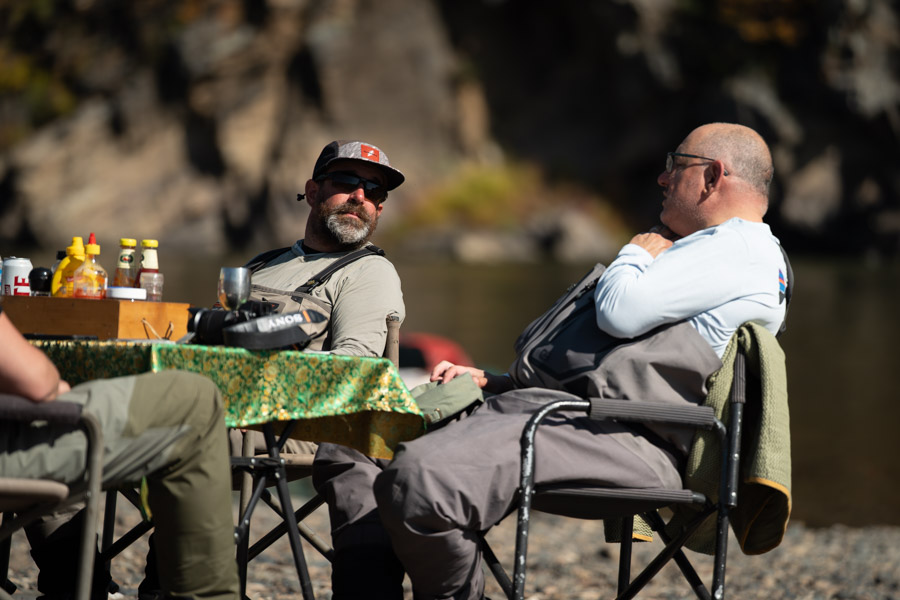 Lunch on the river in Mongolia