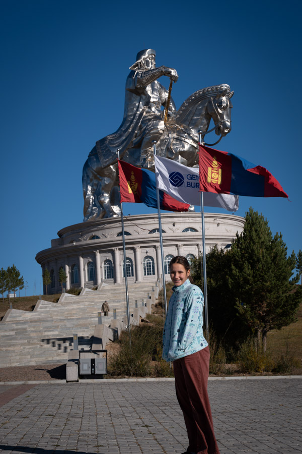 Mongolia Chinggis Kahn statue