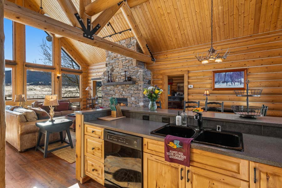 The Chalet Paradise Valley Vacation Rental Home inside