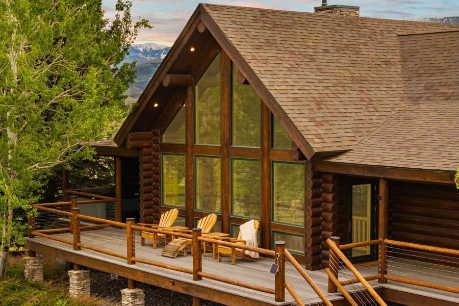 Paradise Valley Vacation Rental Home the Chalet outside upper deck