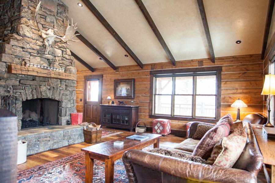 Paradise Valley Vacation Rental Home Crane's Bend fireplace