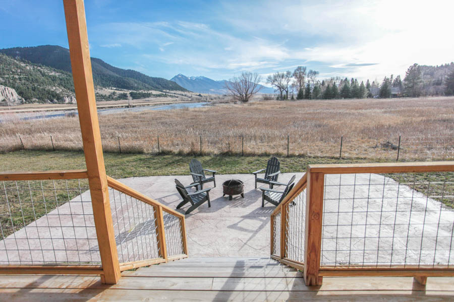 Livingston Montana Rental Home porch