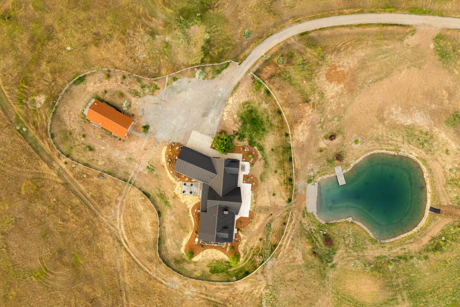 Lodge at Elbow Creek Vacation Rental Home in Paradise Valley aerial