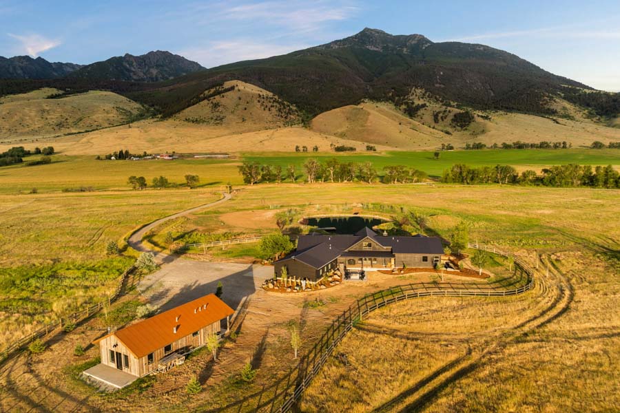 Lodge at Elbow Creek Vacation Rental Home in Paradise Valley aerial