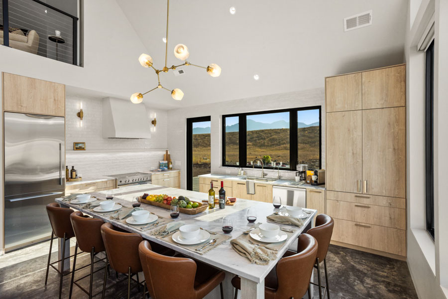 Yellowstone River Valley Rental Home Paradise Retreat at Chico table