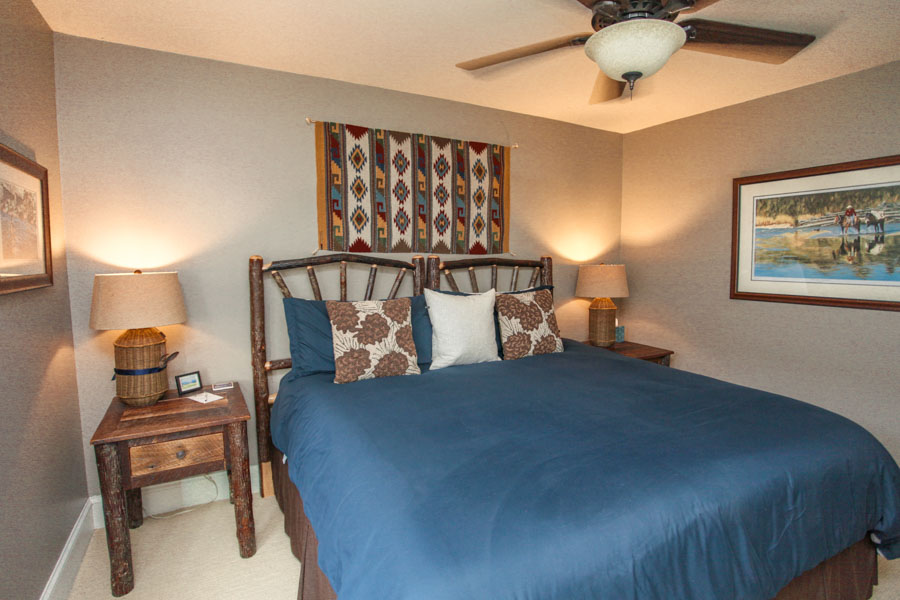 Livingston Montana Rental Home Red House Homestead bed