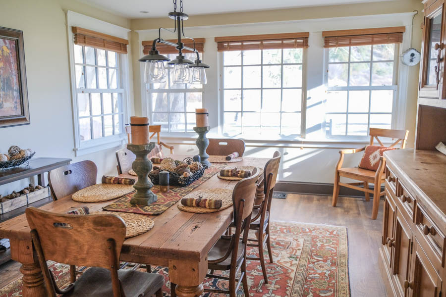 Livingston Montana Rental Home Red House Homestead dining