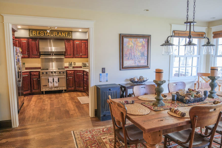 Livingston Montana Rental Home Red House Homestead dining