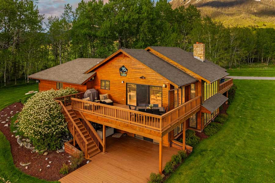 Valley View Lodge Vacation Rental Home in Paradise Valley drone