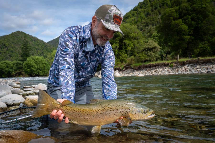 New Zealand fly fishing brown trout