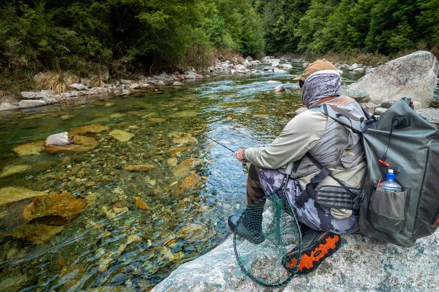 Sight fishing in NZ for trout