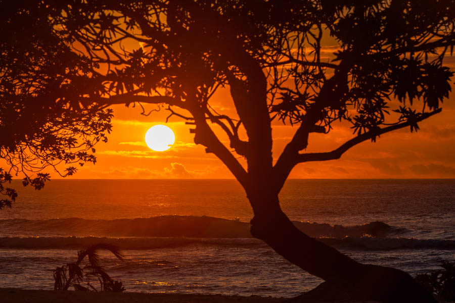 Christmas island sunset