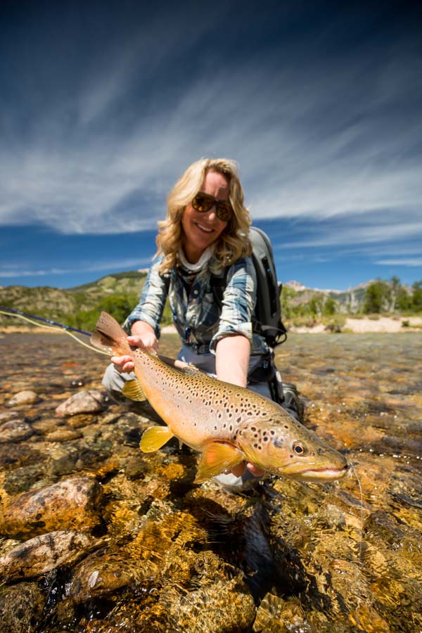 Big brownt trout in Argetina