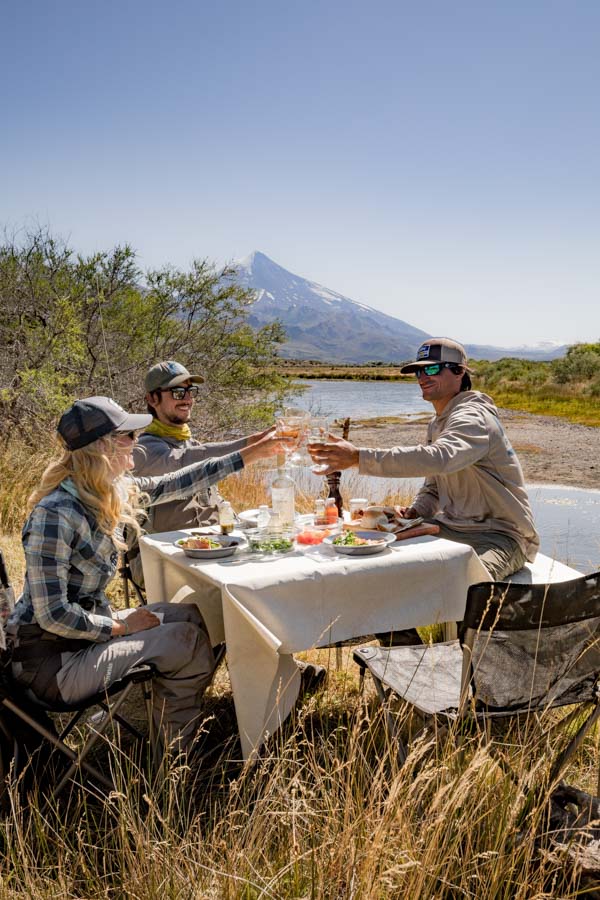 Riverside lunch in Argentina